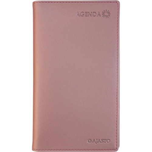 Taskukalenteri 2026 Ajasto agenda ruusukulta 85 x 162 mm, hinta 11,15€