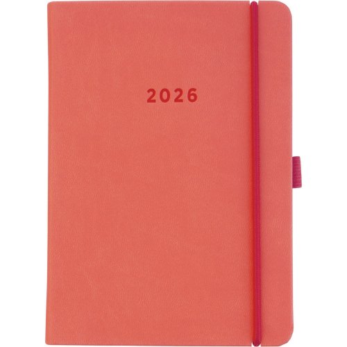 Taskukalenteri 2026 Ajasto color a6 punainen 105 x 148mm, hinta 18,19€