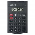 Taskulaskin Canon as-8 8 numeron näyttö