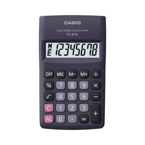 Taskulaskin Casio hl-815l-bk, hinta 16,33€