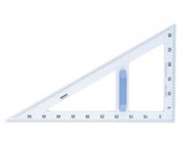 Taulukolmio 30/60/90 astetta 60 cm muovi, hinta 14,56€