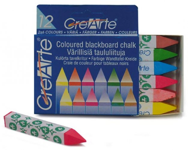 Taululiitu Crearte 4-kulmainen värilajitelma 12 kpl, hinta 11,89€