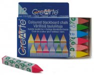 Taululiitu Crearte 4-kulmainen värilajitelma 12 kpl