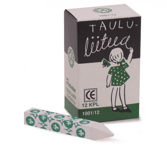 Taululiitu Wennström 4-kulmainen paperoitu valkoinen 12 kpl, hinta 9,44€