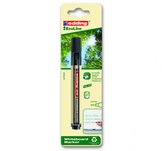 Taulutussi Edding 28 Ecoline 1,5 - 3,0 mm musta, hinta 1,29€
