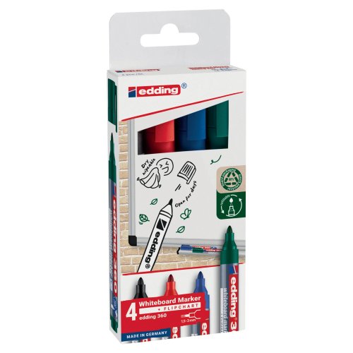 Taulutussi Edding 360 1,5-3mm pyöreä, värivalikoima 4kpl, hinta 7,09€