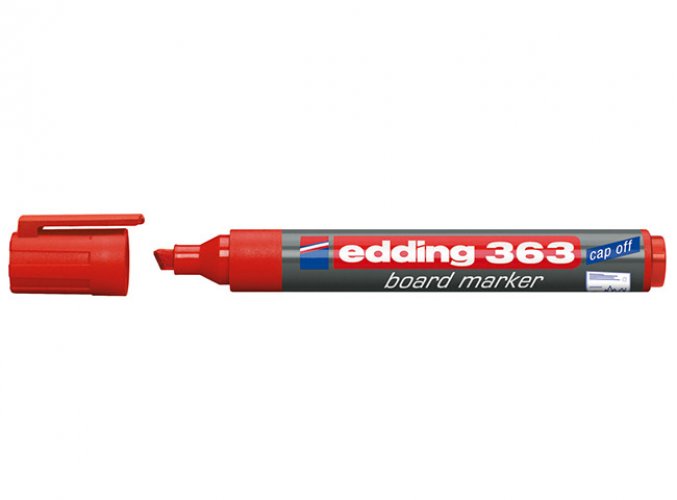 Taulutussi Edding 363 viisto 1-5 mm punainen, hinta 1,14€