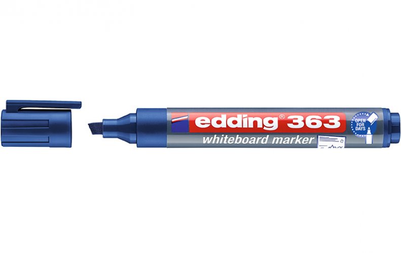 Taulutussi Edding 363 viisto 1-5 mm sininen, hinta 1,14€
