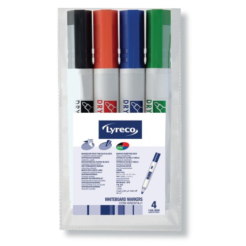 Taulutussi Lyreco pyöreä 1,5-3mm värilajitelma 4kpl, hinta 2,91€