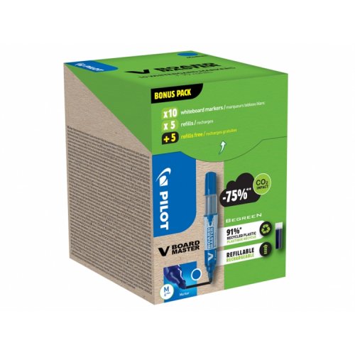 Taulutussi Pilot BeGreen V Board Master sininen 10+10kpl, hinta 21,12€