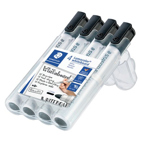 Taulutussi Staedtler lumocolor 351 pyöreä 2mm, musta 4kpl, hinta 12,94€