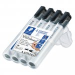 Taulutussi Staedtler lumocolor 351 pyöreä 2mm, musta 4kpl