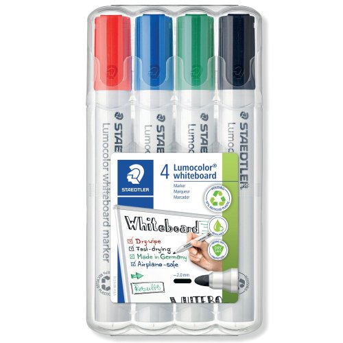 Taulutussi Staedtler lumocolor 351 pyöreä 2mm, värilajitelma 4kpl, hinta 7,08€