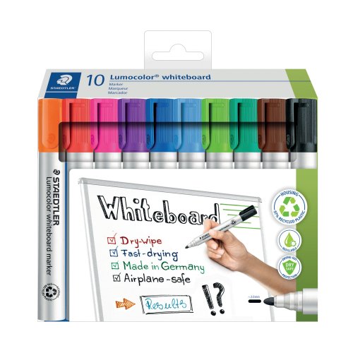 Taulutussi Staedtler lumocolor 351 pyöreä 2mm, värilajitelma 10kpl, hinta 20,55€