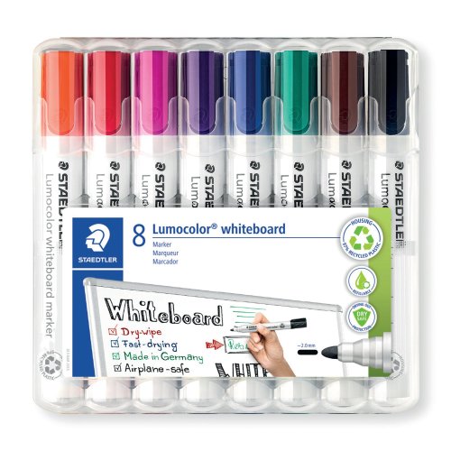 Taulutussi Staedtler lumocolor 351 pyöreä 2mm, värilajitelma 8kpl, hinta 19,74€