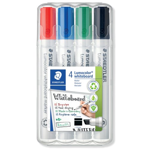 Taulutussi Staedtler lumocolor 351b viisto 2-5mm värilajitelma 4kpl, hinta 7,68€