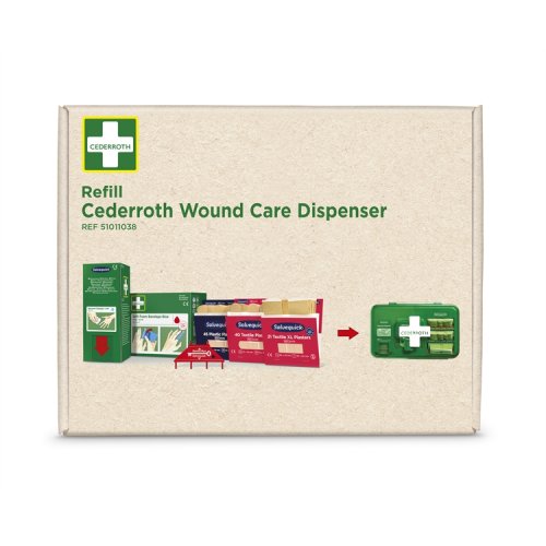 Täydennyspakkaus Haavanhoitoautomaattiin Cederroth 51011038, hinta 37,63€