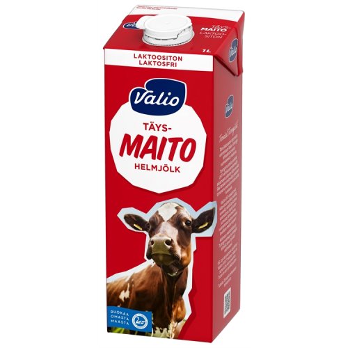 Täysmaito Valio laktoositon UHT 1L, hinta 2,69€