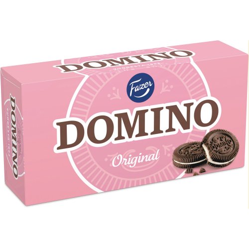 Täytekeksi Fazer domino original 350g, hinta 5,80€