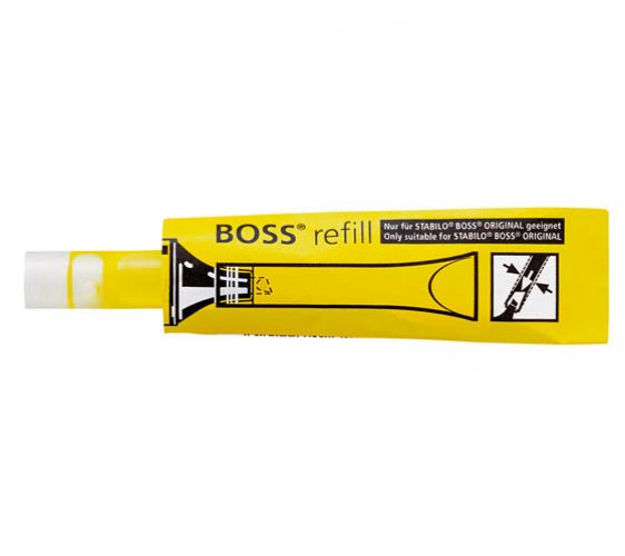 Täyttösäiliö Stabilo Boss keltainen, hinta 0,71€