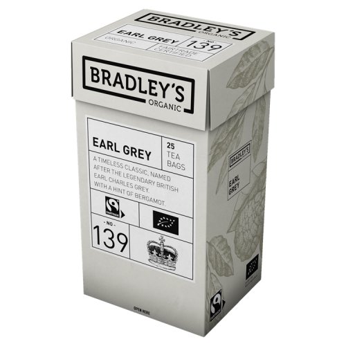Tee Bradleys Organic Earl Grey 4 x 25 kpl, hinta 31,39€