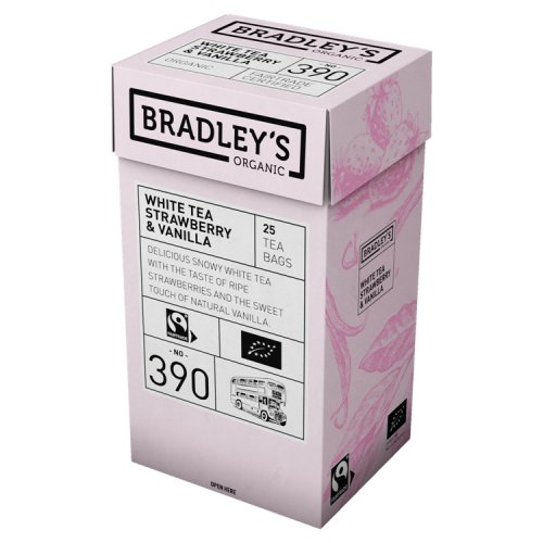 Tee Bradleys Organic Strawberry & Vanilla 4 x 25 kpl, hinta 31,39€