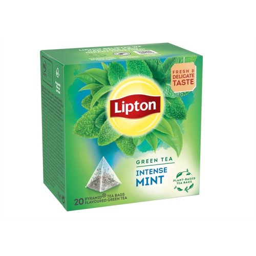 Tee Lipton Green Tea Intense Mint vihreä 20 pss, hinta 4,41€
