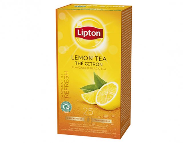 Tee Lipton Lemon Tea musta 25 pss, hinta 4,71€