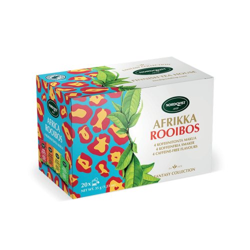 Tee Nordqvist afrikka rooibos lajitelma kofeiiniton 20kpl, hinta 3,45€