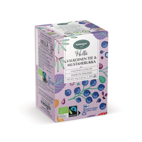 Tee Nordqvist hellä luomu valkoinen mustaherukka 20kpl, hinta 3,43€