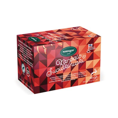 Tee Nordqvist karpalo-suolakinuski rooibos kofeiiniton 20kpl, hinta 4,55€