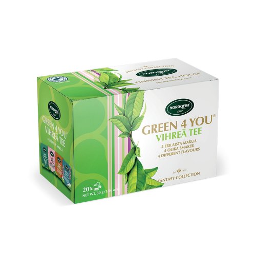 Tee Nordqvist vihreä green 4 you 20kpl, hinta 3,15€