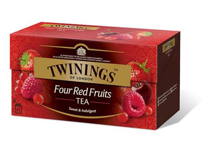 Tee Twinings Four Red Fruits 25 kpl, hinta 6,60€