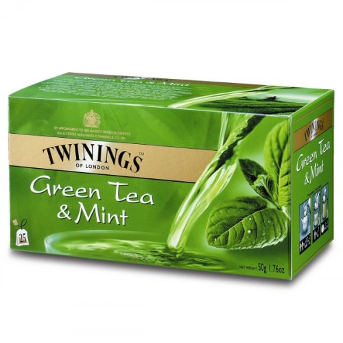 Tee Twinings green minttu 25kpl, hinta 6,47€