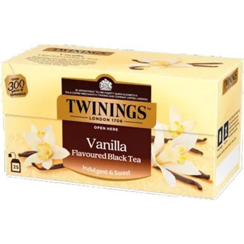 Tee Twinings Vanilja 25 pss, hinta 6,60€