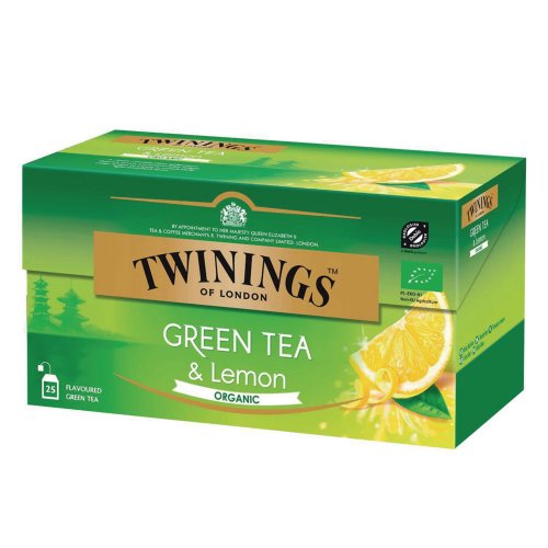 Tee Twinings vihreä sitruuna luomu 25kpl, hinta 7,01€