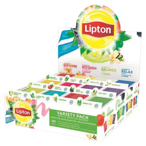 Teelajitelma Lipton Kahvilapakkaus 12 x 15 pss, hinta 33,73€