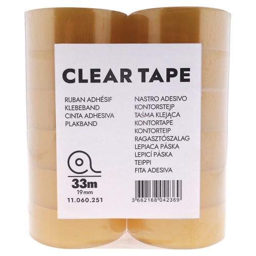Teippi Kirkas 19mm x 33m 1 kpl=24 rullaa 24kpl, hinta 15,73€