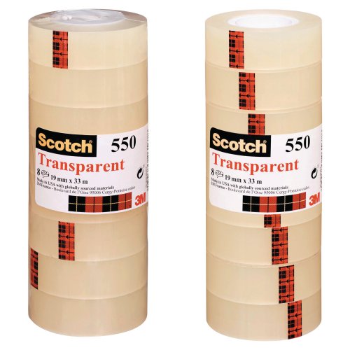 Teippi Scotch® 550 19mm x 33m 8kpl, hinta 14,06€
