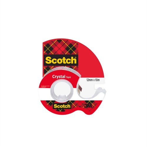 Teippi Scotch Crystal 12 mm x 10 m + katkoja, hinta 1,58€