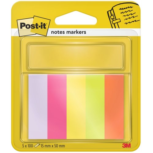 Teippimerkki Post-it 670-5 15 x 50 mm värilajitelma /500, hinta 4,28€