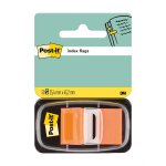 Teippimerkki Post-it Index 25,4 x 43,2 mm oranssi /50