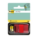 Teippimerkki Post-it Index 25,4 x 43,2 mm punainen /50