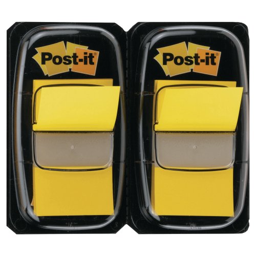 Teippimerkki Post-it® index 25.4 x 43.2mm keltainen 2kpl, hinta 4,65€