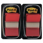 Teippimerkki Post-it® index 25,4 x 43,2mm punainen 2kpl