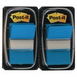 Teippimerkki Post-it® index 25,4 x 43,2mm sininen 2kpl