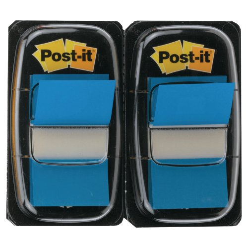 Teippimerkki Post-it® index 25,4 x 43,2mm sininen 2kpl, hinta 4,74€
