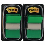 Teippimerkki Post-it® index 25,4 x 43,2mm vihreä 2kpl