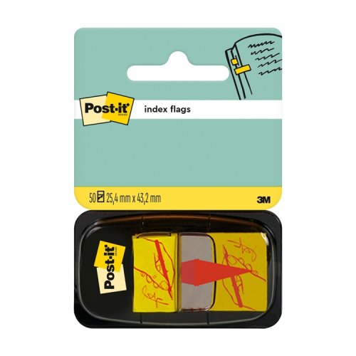 Teippimerkki Post-it Index allekirjoitus 25,4 x 43,2 mm /50, hinta 3,95€