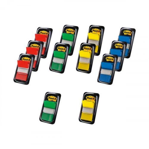 Teippimerkki Post-it® index säästöpakkaus värilajitelma 12kpl, hinta 24,36€